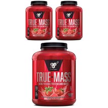 비에스엔 트루-매스 울트라 프리미엄 프로틴 카보하이드레이트 매트릭스 단백질 보충제, 2.64kg, 3개