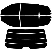 로톰 카니발 측후면 썬팅필름 DIY 셀프 열차단 썬팅지, 뉴카니발 (06-10), RTF-4S 15 (중간), 기아
