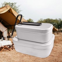 캠핑 미니 사각반합 도시락 코펠 반합통, 도시락코펠 중