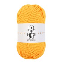 니뜨 코튼돌 뜨개실(50g) (10+1) [뜨개실도안제공] 면혼방실 인형실 소품실 초보코바늘실 코바늘실 블랭킷실 뜨개실 털실 가방실 손뜨개실, 6_진노랑