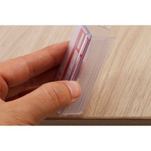 고릴라선반 미니선반 수납장 수납선반 코너장유리 나무 선반 가장자리 가격 라벨 홀더 그립 압출기 투명 Pe, 한개옵션1, 03 6cm