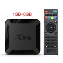 DivX X96Q TV 박스 안드로이드 10.0 스마트 Allwinner H313 쿼드 코어 60fps 2.4G 와이파이 구글 플레이 스토어 4K 셋톱 미디어 플레이어, [02] Eu 플매트 카펫 러그, [01] 1GB 8GB