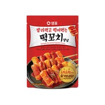 샘표 떡볶이소스5종 골라담기/매운 떡볶이양념 국물떡볶이 매콤달콤 학교앞떡볶이 떡꼬치양념/소떡소떡 아이들간식, 105g, 4개