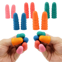 10P 사무용 작업용 손가락 보호 골무 장간 밴드 보호대 엄지 검지 중지 약지 새끼, 분홍색, 10개입