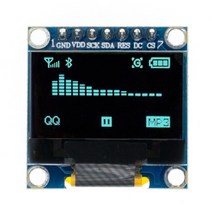 LCD 모듈 0.96 quotOLED SPIIIC I2C 화이트블루옐로우 블루 인치 OLED 128x64 LED 디스플레이 arduino용, [06] 7pPIBlue