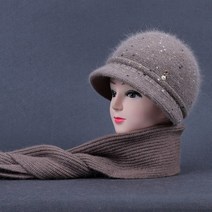중년 고급 벨벳 모자 페도라 중절모 겨울 털 벙거지