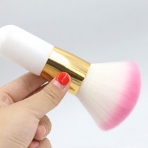 메이크업 대형 파우더 브러쉬 전문 블랙 다기능 파운데이션 블러쉬 스컬 프팅 브론저 도구, 한개옵션1, 03 White pink