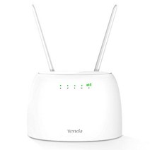 Tenda 4G06 4G LTE 라우터 CAT.4 SIM 카드 WLAN 라우터 빔포밍 SIM 잠금 없음 플러그 앤 플레이 탈착식 안테나 2개 LAN/WAN 포트(다운로드 시 150Mbit/s 2.4GHz 300Mbit/s) 흰색 -13481, 4G09-AC1200-CAT6