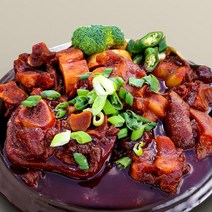 일품정한우 우족찜 밀키트 매운우족찜 캠핑요리 650g, 우족찜밀키트650g+모둠사리