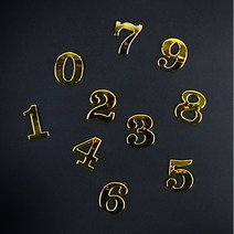 방 번호 숫자 스티커 현관 대문 입체 모텔 호텔 빌라 사무실 호수 호실 기숙사, 금색-111