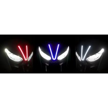 야마하 XMAX300 튜닝 프론트 어퍼 V-LED 헤드라이트 LED 전년식 사용가능, 화이트