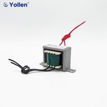차폐 트랜스 오디오 EI 1W 전원 변압기 1VA 전압 맞춤형 220V/380V/110V 9V/12V/15V/18V/24V/110V 이중 출력 절연 구리 DIY, [01] 220V Single Output, [06] AC24V, 1개
