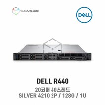 DELL R440 SILVER 4210 2P 128G 8 SFF 중고서버 점검완료 재고보유