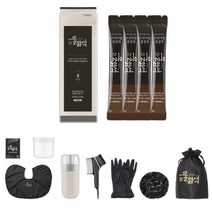 시즌2 씨드비 프리미엄 물염색 염색약 내추럴블랙/미디엄브라운 + 염색도구, 시즌2 쉐이커 염색도구, 미디엄브라운 4회분