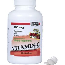 Landau 어린이 및 성인용 츄어블 비타민 C 캔디 100mg - 아세롤라가 함유된 복용하기 쉬운 보충제 코셔 미, 01 250 Count (Pack of 1)