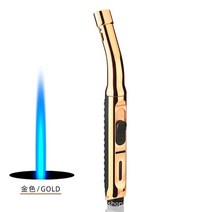 휴대용가스렌지 고화력 버너 제트 라이터 부탄 조절 가스 라이터 가스 스토브 라이터 주방 요리 손전등 바베큐 스프레이 건 점화 라이터, 13 D gold