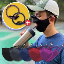 입보이는 귀가편한 보풀없는 합리적인 재활용 세부리형 화장품 화장 안묻는 운동할때 마스크, 보라색