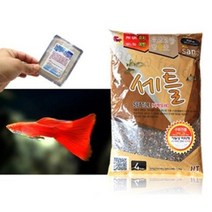 세틀 구피전용 바닥재 4kg 바닥영양제 포함, 단품