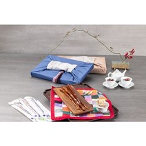미담 보석 도라지정과, 800g, 고급보자기포장(스카이블루), 콩가루 선택안함