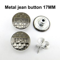 저스트인 혼합 금속 청바지 단추 바느질 의류 액세서리 장식 JMB-079 적합 17mm 30 개, [16] 15