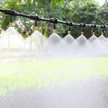 간이스프링클러 잔디물주기 자동 분수호수 스프링클러 안개분사 분수기 분무기 살포기, 50m+50개개