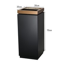 업소용 대형 쓰레기통 가게 호텔 로비 모텔 휴지통 휴게실 고급 사각 빌딩, 1. 블랙 골드