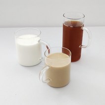 라떼컵 내열유리 네스프레소 버츄오 일리 머그컵 머그잔, 긴430ml