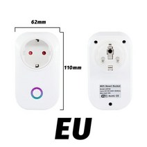 TuyaWIFI 스마트 소켓 플러그 EU UK AU BR FR JP US Ita Chi 10A 앱 제어 Alexa Google 홈 에너지 모니터 kWh 미터, CHINA, 1Pcs_EU Plug