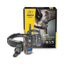 Dogtra 도그트라 아크 핸즈프리 플러스 부스트 및 잠금 원격 개 훈련 E-칼라 신중한 제어를 위한 사각형 방수 충전식 3/4마일 범위 1개의 확장 가능한 시스템 매체 대형, 3rd Gen. Boost & Lock, 1 Dog Expandable - 3/4 Mile
