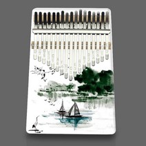 Kalimba 17 Keys 엄지 손가락 피아노 아크릴 Mbira 몸 악기 나무 스마스 창조적 인 음악 상자, 08 H