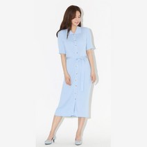 여성 골지 니트 롱원피스 반팔 카라 단정한원피스 트렌디 마실룩 캐쥬얼 맥시원피스