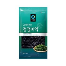 청정원 맛있는밑반찬 남해안산 청정 미역 40인분 맛있는 돌답례품 냉국 100g 간단한요리 간편식, 40개