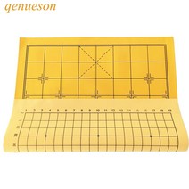 바둑판 바둑판세트 fasion 가죽 체스 보드 체스 천 없이 조각 중국 체스 이동 게임 보드 qenueson, 없음