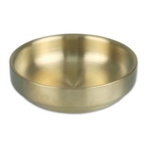 한쿡스 티타늄 한정식그릇 한식그릇 고급식기 방짜느낌식당용그릇 특가판매, 이중찬기74mm
