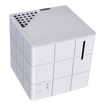 가열식 기화식 가습기 대용량 자연 초음파 사무실 따뜻한 살균 큐브 탁상용 아로마 지능 항온 통세척 케어 2.6L 무음 복합식 흰색 이지투클린 램프 공기청정기 분해 가능한 소재 저소, JRJSQ-257
