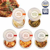 국내산 오늘아침에담근 여행용 캔김치 5종 500g 모음 캠핑 열무 깍두기 갓 백 맛 김치 혼밥 1인가구 싱글족, 맛김치
