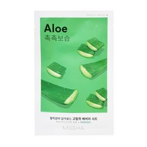 미샤 에어리 밀착 시트마스크 19g, 알로에 1매