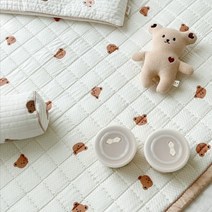 돗투돗 시원한 아기 쿨매트 동물친구들 신생아 침대 인견 쿨 패드 여름 이불, 인견쿨에어패드(60x120)-해피돗꼼