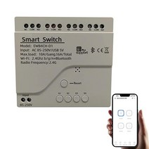 Newgoal Wi-Fi 무선 인칭 릴레이 모멘터리 셀프 잠금 스위치 모듈 DIY 스마트 홈 리모컨 DC 5-32V AC90-260V Ewelink 앱 iOS 안드로이드 알렉사 에, 4 Channel AC 85V-250V