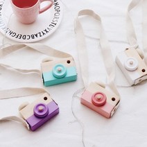 메리버드 파스텔 우드 카메라 아기방 꾸미기 셀프 촬영 감성 소품, 우드카메라: 핑크