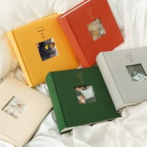 [천삼백케이] [공책] 오첵 4x6 포켓식 포토앨범 200매 인화사진, 빈티지민트, 표지사진형