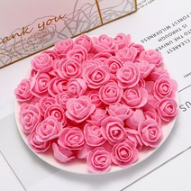 발렌타인데이 선물 특별한 커플선물 웨딩 테디 베어 장미 Diy 선물 발렌타인데이 인공 꽃 새해 크리, 07 100 pieces