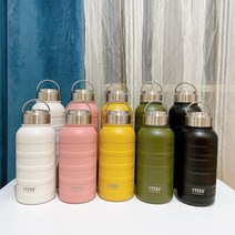 남자 물컵 텀블러 학생 대용량 보온 비주얼, 1000ML, 검은색