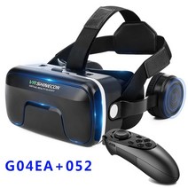 가상현실 vr 게임기 풀세트 2022 original 샤인콘 6.0 가상 현실 안경 3d 안경 스테레오 헬멧 헤드셋 ios android 용 원격 제어 포함호환, g04ea-052