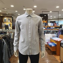 란찌강북점 가을 겨울 F/W 버튼카라 긴팔 부드러운 소재 기모가 있어 따뜻하게 유행없이 어디든 코디 가능한 옥스포드 기모 그레이 셔츠 LAYS22T07