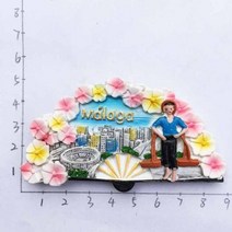 바르셀로나 스페인 냉장고 자석 콜럼버스 그라나다 이비자 세빌리아 마알라가 기념품 냉장고 자석 스티커 홈 주방 장식, Malaga 1