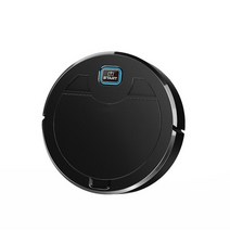 로봇청소기 무선 스마트 로봇 진공 청소기 다기능 슈퍼 조용한 충전식 자동 청소 가정용 1600pa, 검은색
