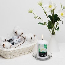 스파스캔들 에센셜센트 실린더 향초 610, 05 페어리 워터릴리