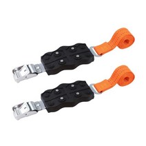 스노우체인 2PCS 자동차 스노우 체인 Anti-slip 범용 고무 나일론 내구성 망간 타이어 유니버설