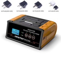 오토바이배터리 자동차 충전 자동복원기 12V24V 배터리 충전기 300W 25A 리드 산 성 건조 물에 대 한 스마트 자동 AGM 펄스 복구 오토바이, AU Plug+CHINA